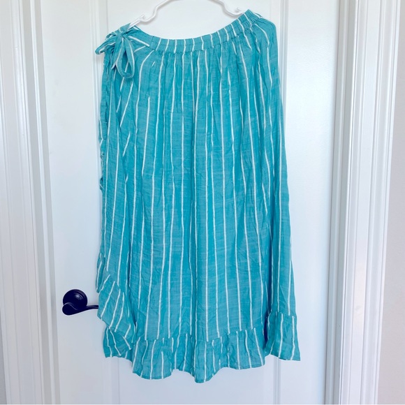 Ruffled Blue Island Asymmetrical Skirt 🏝️ - Picture 9 of 10